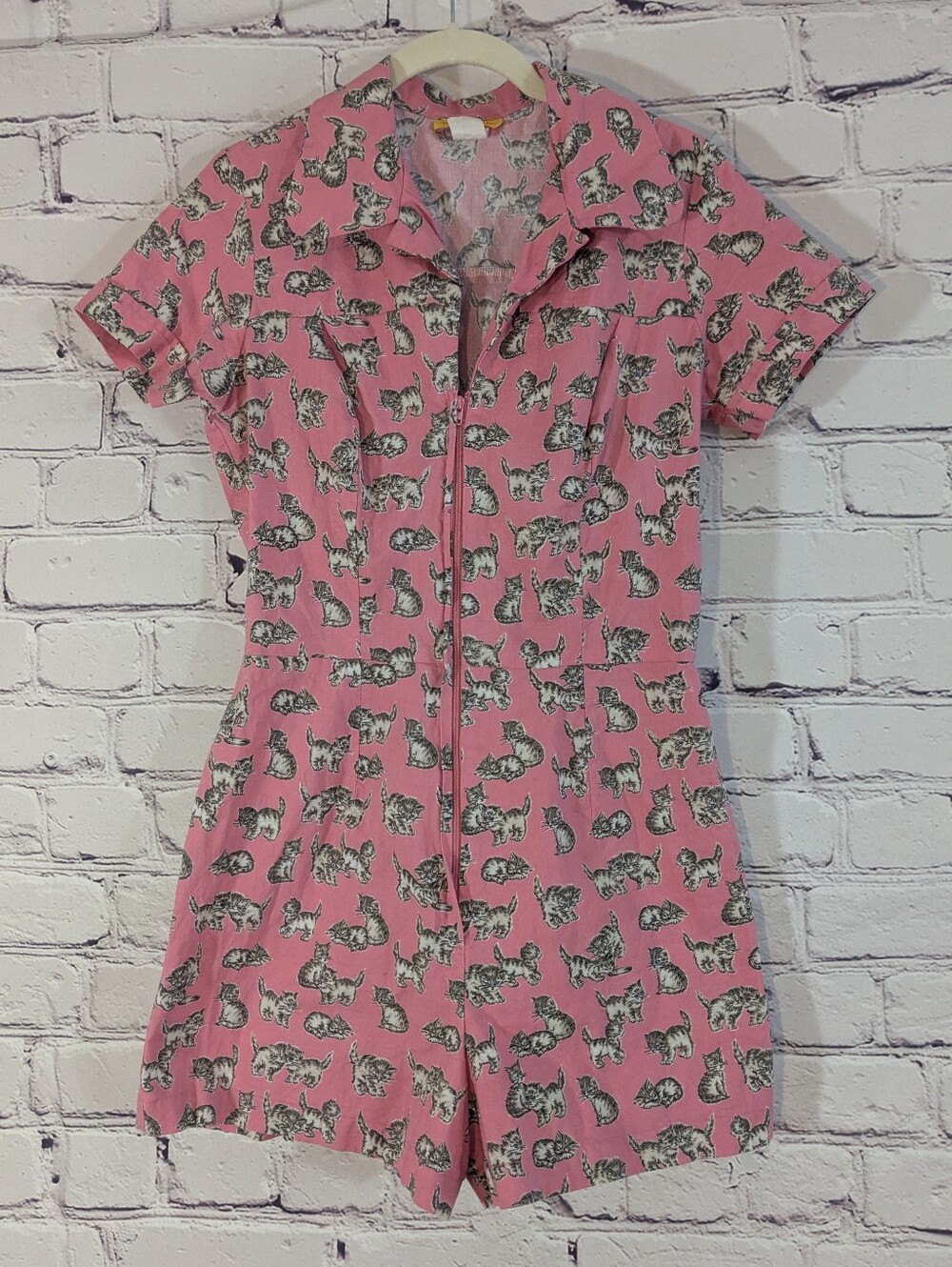 Bernie Dexter Pink Cat Romper